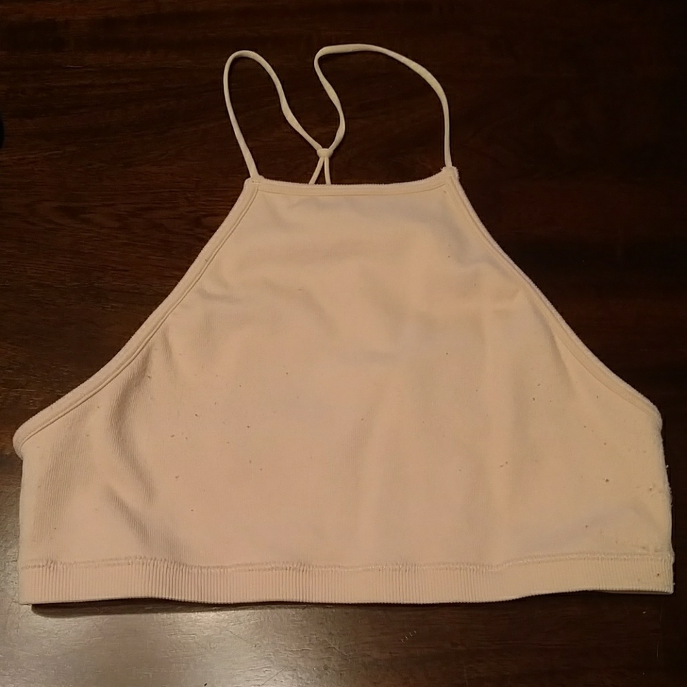 Cream Crop Top